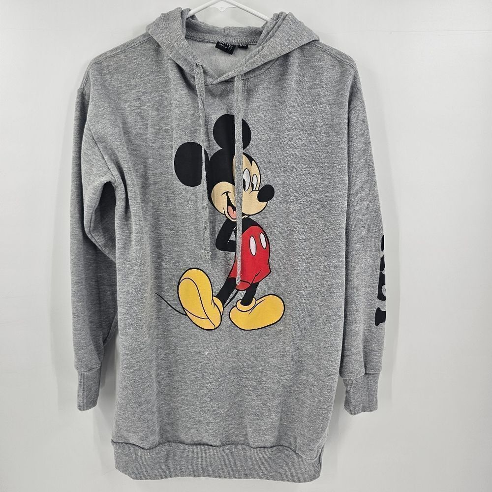 Disney Mickey mouse sweatshirt sweater hoodie xs small gray disneyland